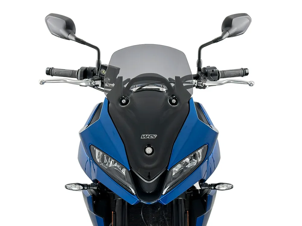 Plexi motocyklu WRS verze SPORT pro motocykly TRIUMPH TIGER SPORT 660 ABS rok 2022-2024, výška 46 cm, šíře 33 cm, barva tmavě kouřová Nová Kolekce