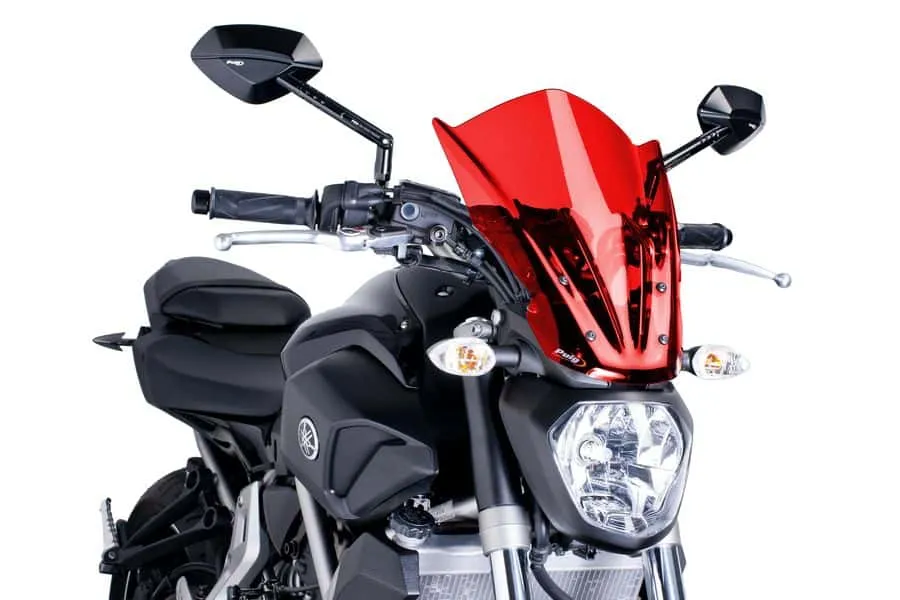 Zlevněný Plexi PUIG TOURING Yamaha MT-07 2014-2017 červené