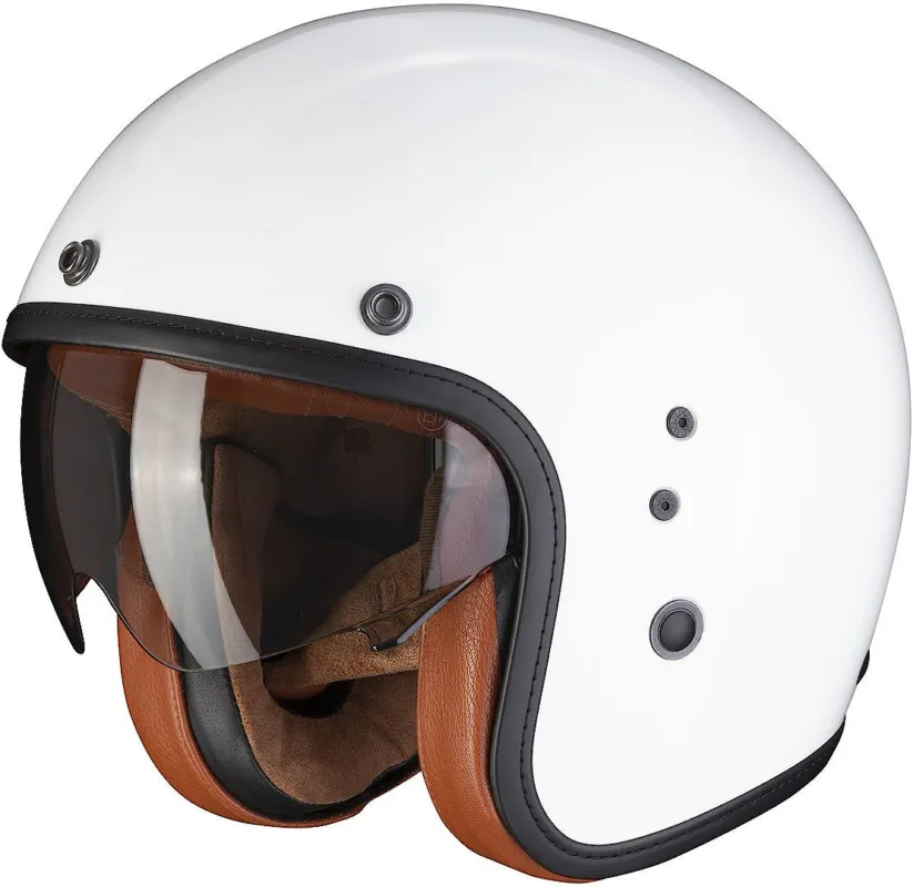 Nová Kolekce Scorpion Belfast Evo Luxe Trysková přilba bílá - XS (54/55)