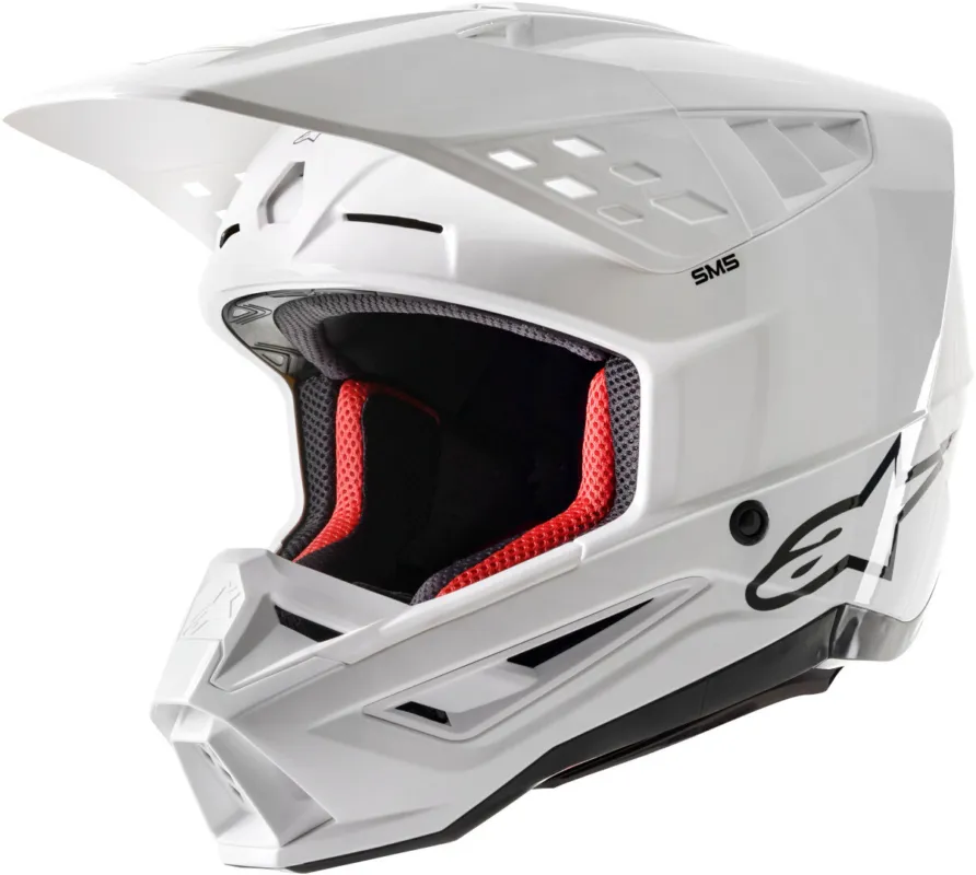 Sleva Alpinestars S-M5 Solid 2024 Motokrosová přilba bílá - XXL (63/64)