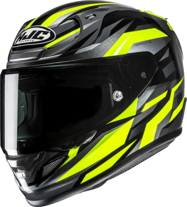 HJC RPHA 12 Dravix Přilba černá/šedá/žlutá - S (55/56) Originální