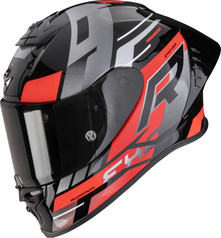 Scorpion EXO-R1 Evo II Air Adrenaline Celoobličejová přilba Černá/červená - L (59/60) Výhodná Nabídka