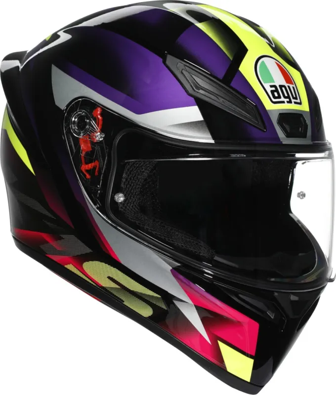 AGV K1 S Fastlap S26 Helma Černá/fialová - XXL (63/64) Nejlepší Volba
