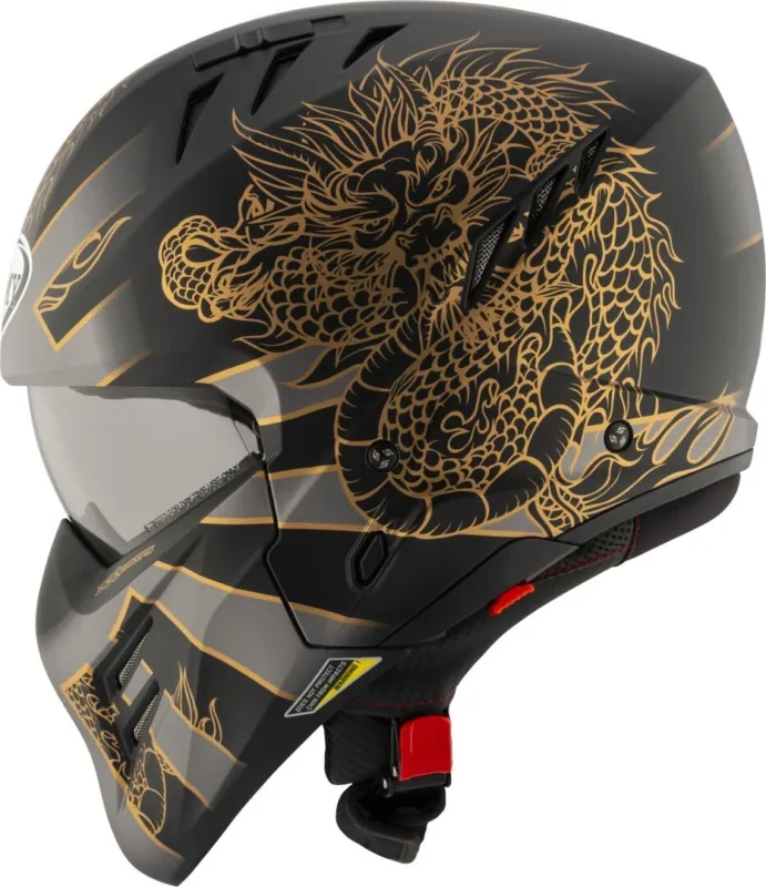 Finální Výprodej Suomy Armor Dragon Trysková přilba Grey Matt - XS (53/54)