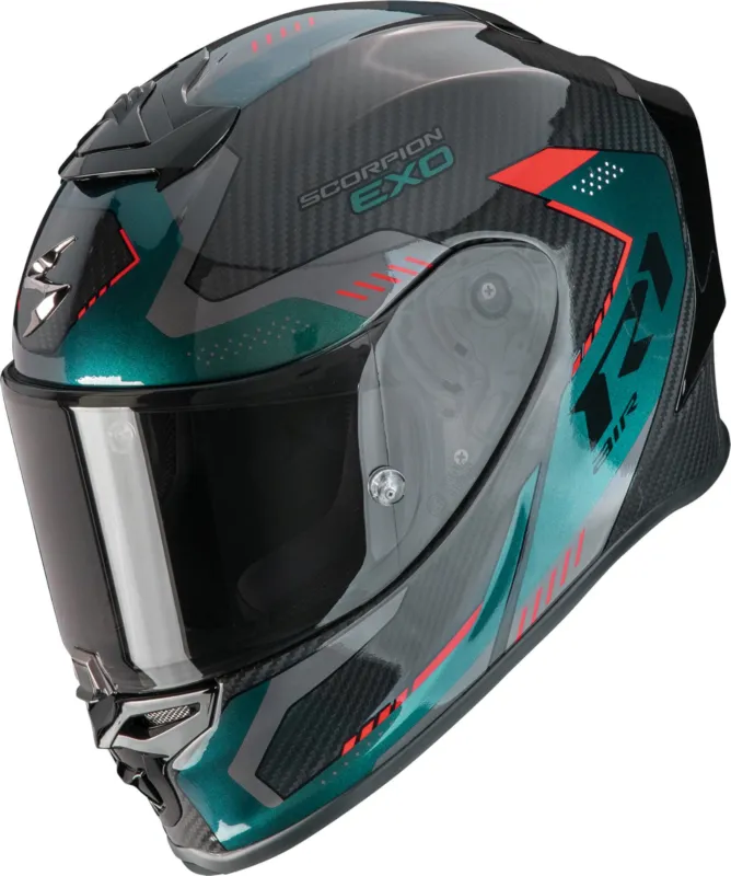 Must-Have Scorpion EXO-R1 Evo Carbon Air Propel Celoobličejová přilba černo/zelená - XS (53/54)