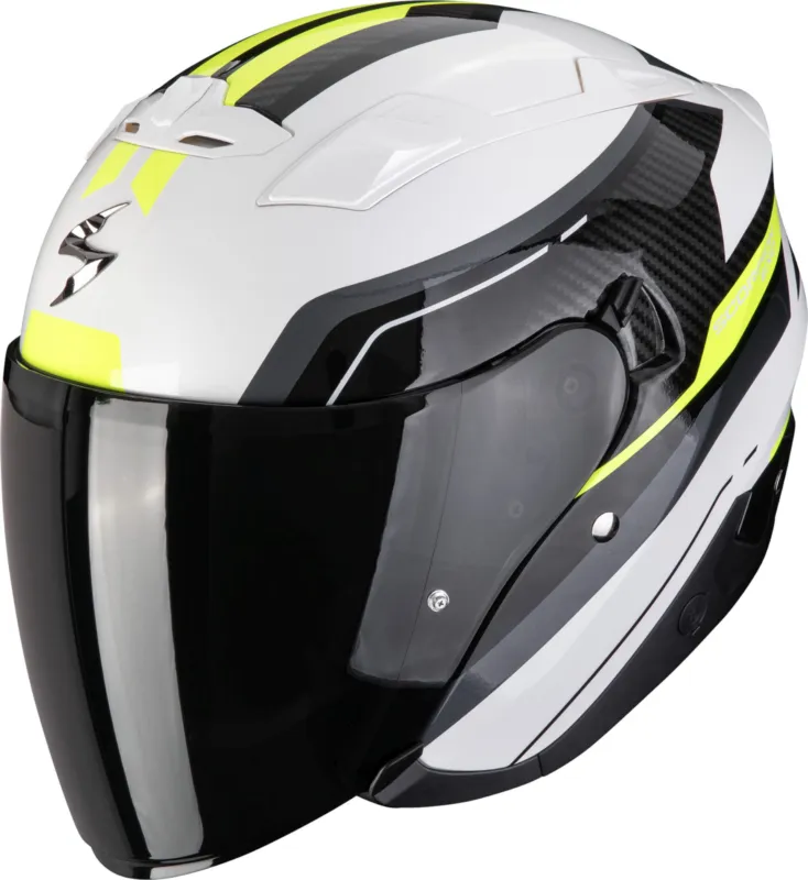 Scorpion EXO-230 Hipe Otevřená přilba bílá/černá/žlutá - XS (54/55) Ověřený
