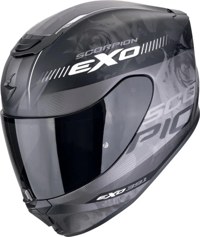Oblíbený Scorpion EXO-391 Ava Přilba černá matná/stříbrná - XS (53/54)