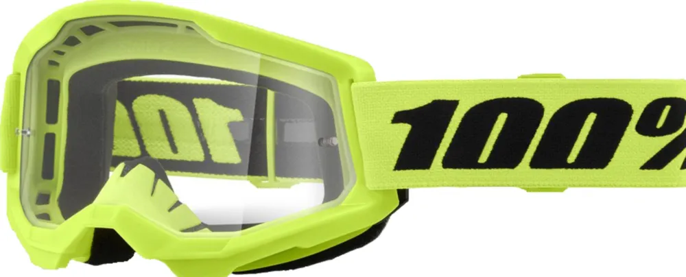 100% Strata 2 Essential Motokrosové brýle neonově žlutá - 100% Strata 2 Essential Motokrosové brýle neonově žlutá ► koupit online na FC-Moto Autentický