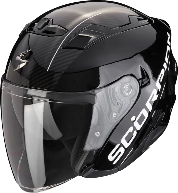 Scorpion Exo-230 QR Trysková přilba Černá/stříbrná - L (58/59) Cenově Výhodný