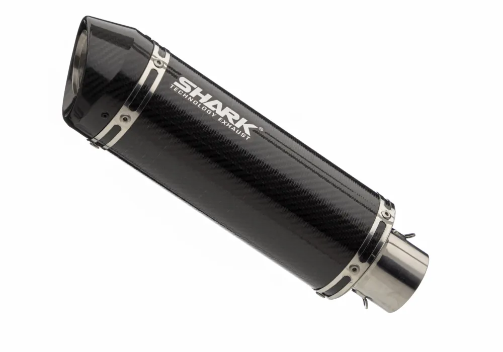 Cenově Výhodný ŽRALOČÍ VÝFUK Street GP karbon - SHARK EXHAUST
