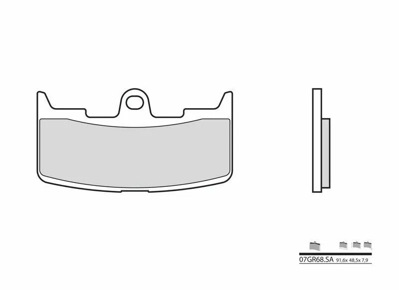 Odeslání Ihned Brembo S.p.A. Destičky pro silniční brzdy slinuté kov - 07GR68SA - Brembo S.p.A. Destičky pro silniční brzdy slinuté kov - 07GR68SA ► koupit online na FC-Moto
