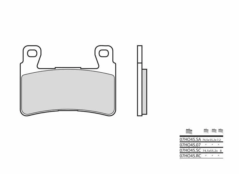 Brembo S.p.A. Karbon-keramické destičky silniční brzdy - 07HO4507 - Brembo S.p.A. Pouze Dnes