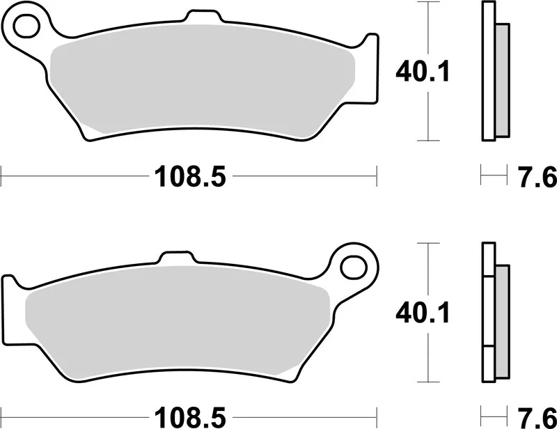 Top Prodej Brembo S.p.A. Terénní slinuté kovové brzdové destičky - 07BB43SP - Brembo S.p.A.