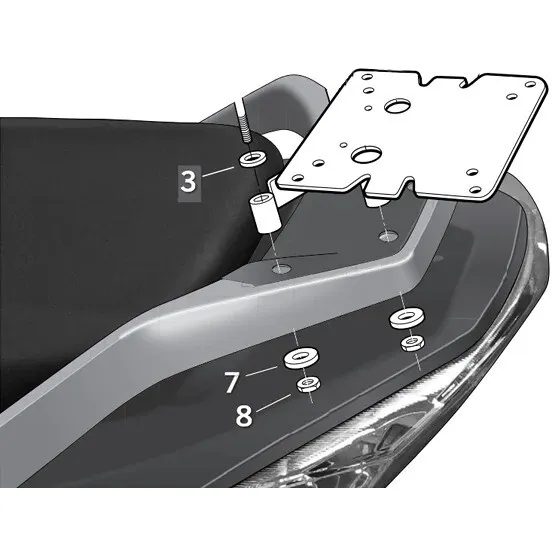 SHAD Top Master Horní kování - SHAD Top Master Horní kování ► koupit online na FC-Moto Sleva