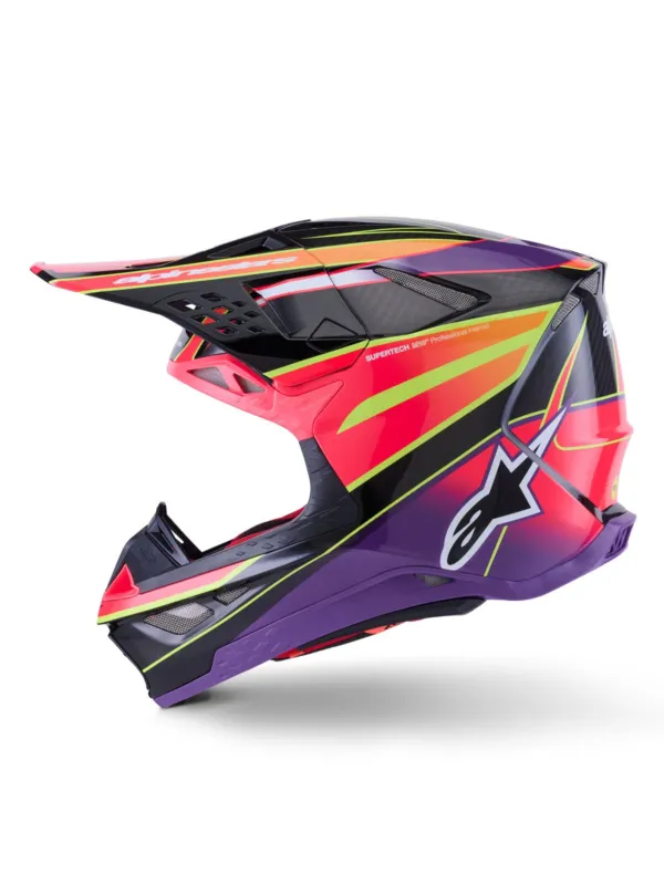 přilba SUPERTECH S-M10 ERA, ALPINESTARS (růžová/fialová/žlutá fluo) 2026 - XL Výhodná Nabídka