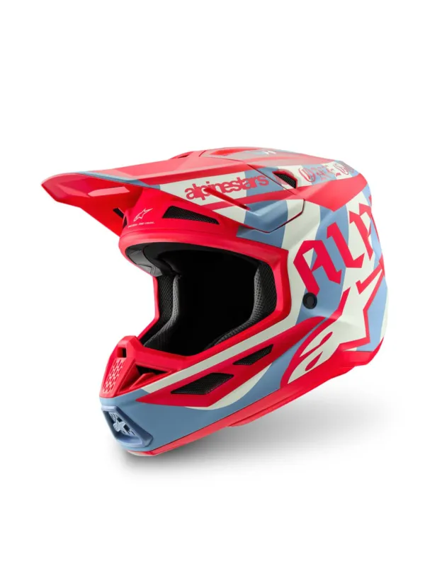 přilba SUPERTECH S-M7 limitovaná edice BEAST COAST, ALPINESTARS (šedá/černá/oranžová) 2026 - S Horká Nabídka