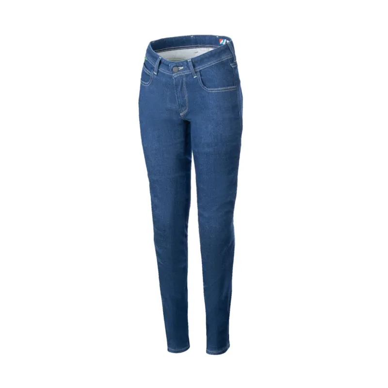 Zlevněný kalhoty DAISY 3 DENIM, ALPINESTARS, dámské (sepraná modrá) 2026 - 28