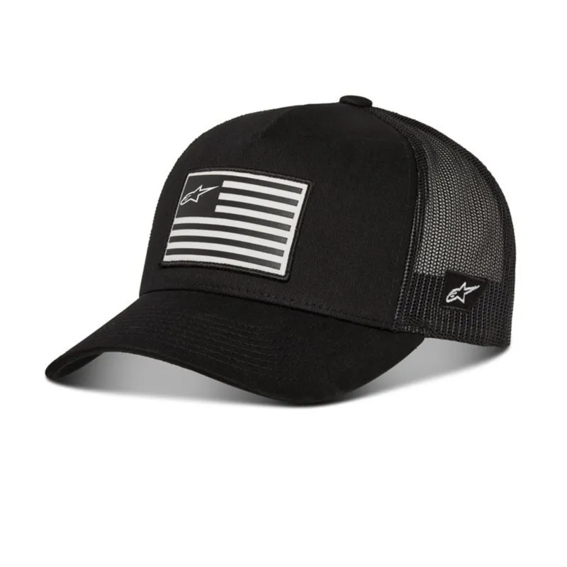 Vrácení Zdarma kšiltovka FLAG SNAP HAT, ALPINESTARS (černá)