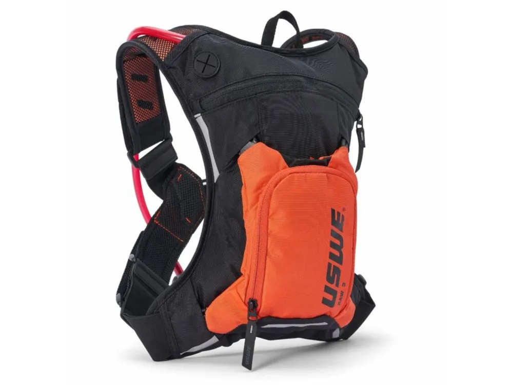 batoh ENDURO RAW 3, USWE - ŠVÉDSKO (factory oranžová, objem 3L, hydrobag 2L) Nejprodávanější