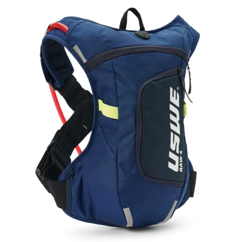 Akční Cena batoh ENDURO RAW 4, USWE - ŠVÉDSKO (factory modrá, objem 4L, hydrobag 3L)