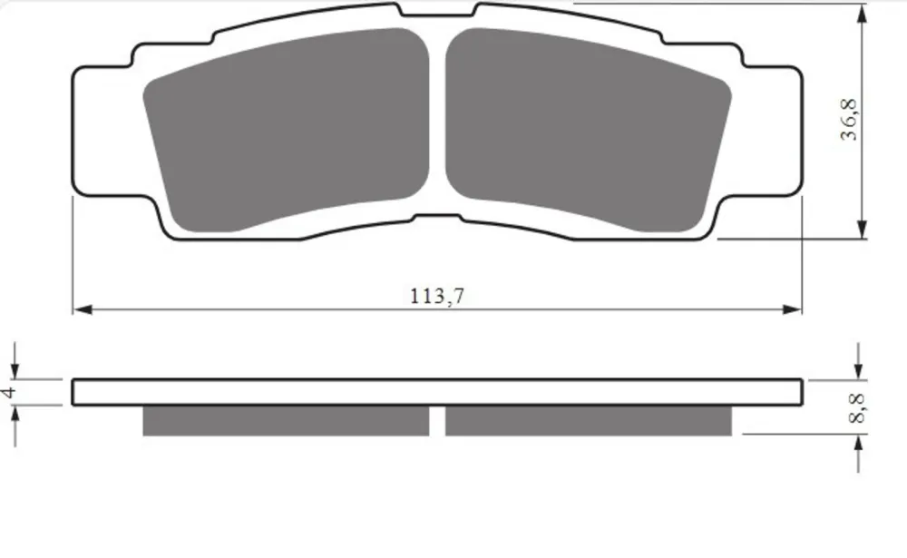 Brzdové destičky GOLDFREN 432 S33 STREET FRONT Expresní Doručení