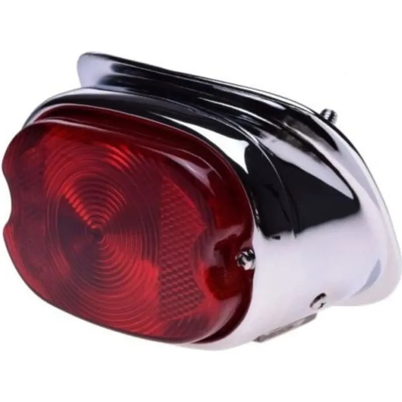 Zadní světlo s osvětlením SPZ, chrom, WM Motor 6037, Harley Top Prodej