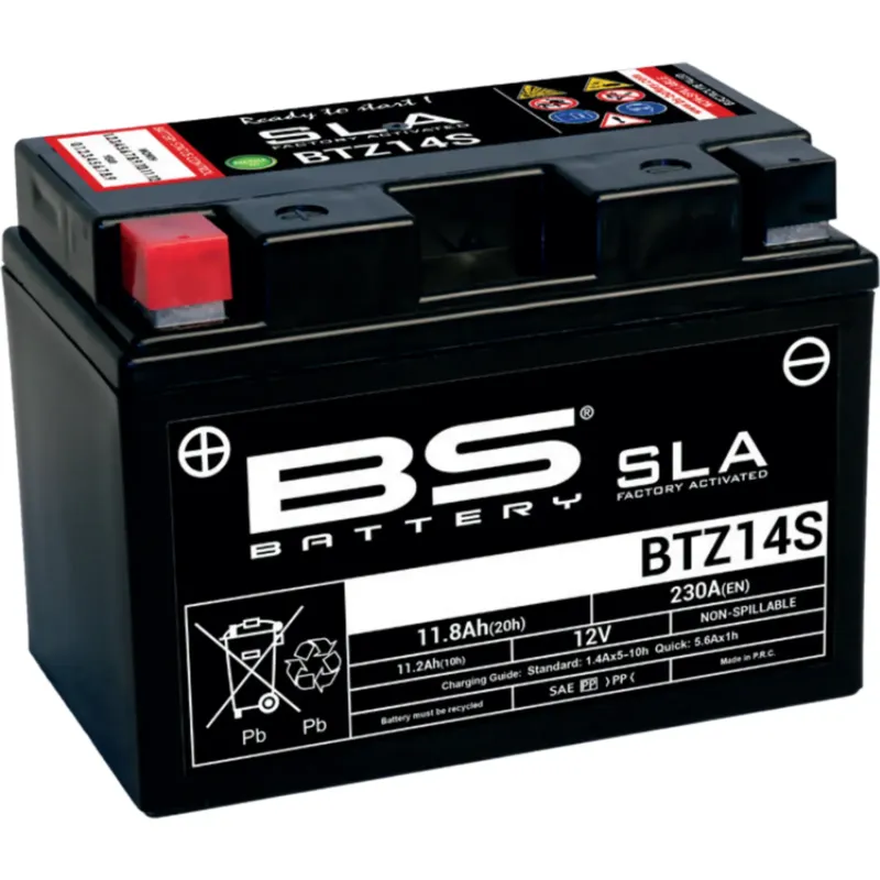 Bezúdržbová baterie BS Battery BTZ14S (YTZ14S) 12V 11.2Ah 150x88x110mm 230CCA Oblíbený