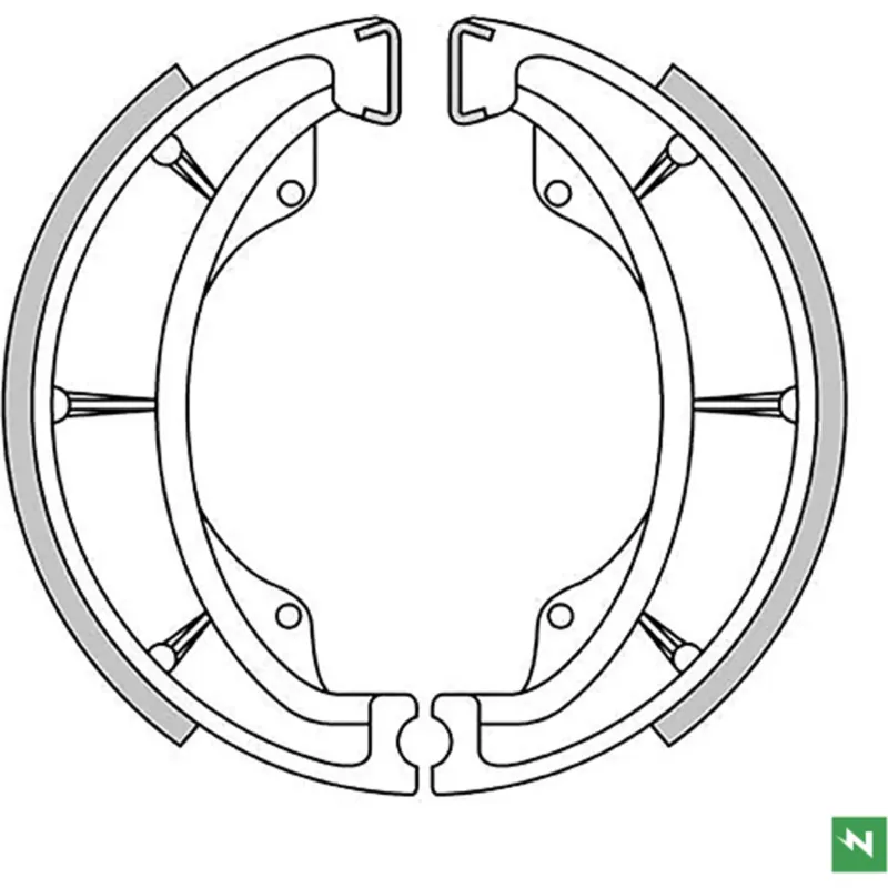 Dokud Zásoby Vydrží Brzdové čelisti 130x28mm Newfren GF1147, Suzuki / Kawasaki / Hyosung