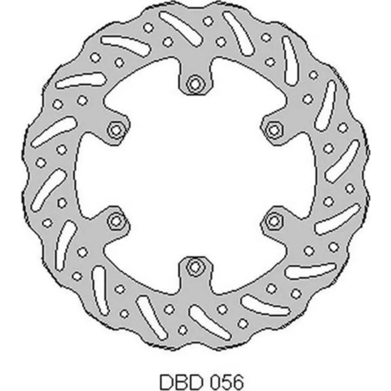 Brzdový kotouč, zadní, wave, Delta Braking DBD056 (NG1294) Víkendová Akce