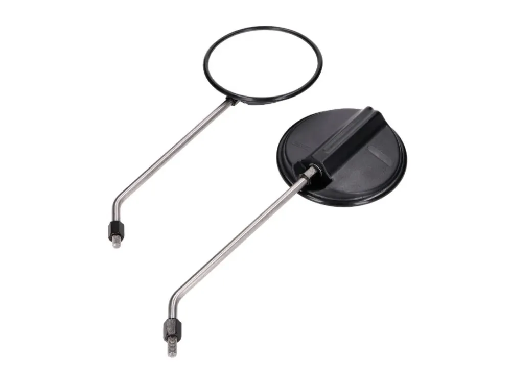 Super Cena Sada zrcátek M8 kulaté 120mm, železná tyčka, Simson S50, S51, S53, S70, S83, SR50, SR80, KR51/2