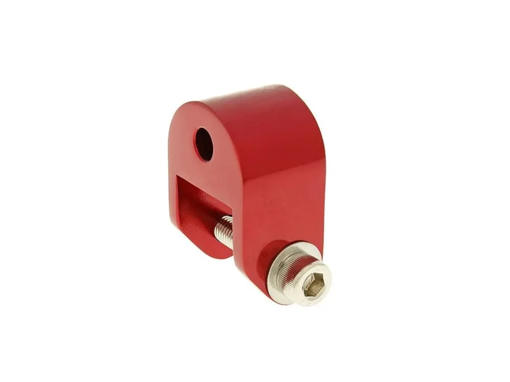 Hit Sezóny Podložka pod tlumič CNC 40mm červená Piaggio