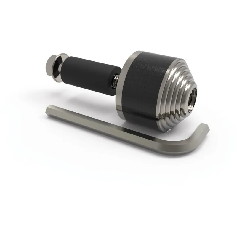 Závaží řídítek Carb Ends 2 s redukcí pro vnitřní průměr 13 a 18 mm (vnější 22 a 28,6 mm), OXFORD (stříbrné, pár) Víkendová Akce